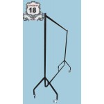 Trolley -Garment Rail 6ft Long-Black